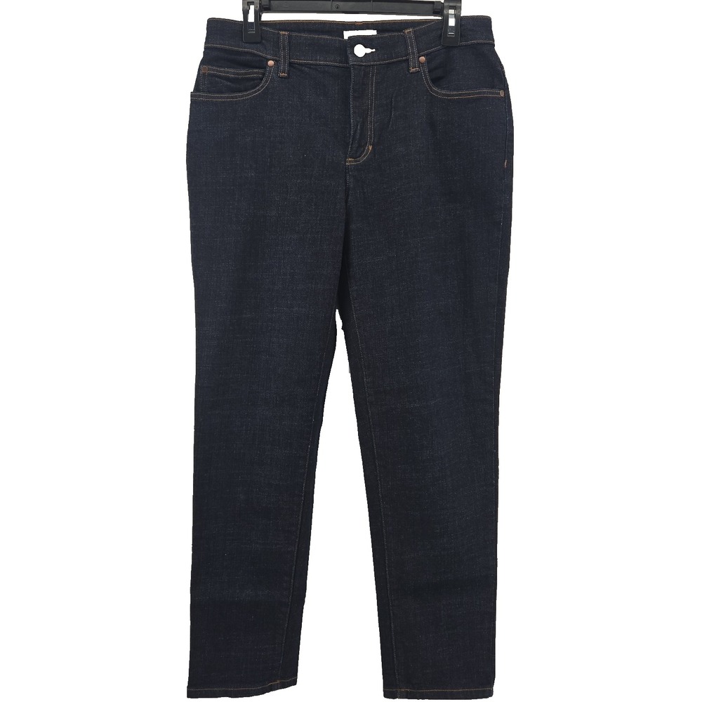 Eileen Fisher Women's 10 Jeans Dark Denim Organic Cotton